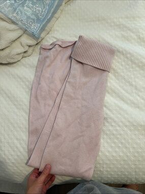 Fold over knit ballet pants